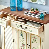Meuble à chaussures en bois de style antique moderne, mobilier de maison, style campagnard américain, pour salon, entrée, grande capacité de rangement avec compartiments