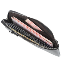 Portefeuille en cuir PU pour homme, anti-vol, promotionnel, de qualité supérieure |   Éjecteur de carte automatique + blocage RFID + fermeture à clip métallique (réutilisable)