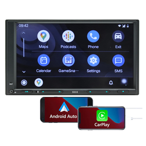 <span class=keywords><strong>Android</strong></span> 13 Quad Core xe Đài phát thanh stereo <span class=keywords><strong>MP5</strong></span> Máy nghe nhạc 7 inch màn hình cảm ứng đôi 2 DIN trong Dash Đơn vị đứng đầu với Carplay - Product Image 1