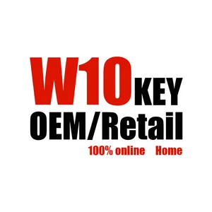 Toptan orijinal W 10 ev perakende anahtar 100% Online aktivasyon W 10 dijital anahtar PC Online göndermek için