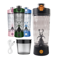 Bouteille d'eau électrique en Tritan écologique avec couvercle, pour boire directement, personnalisable, type shaker