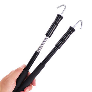 Snelkoppeling Touwhaak Telescopische paal Roestvrij staal Multifunctionele telescopische staaf met kleine haak voor haakgordijn - Product Image 2