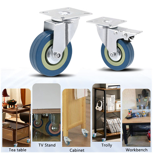 ओम ओम ओडम सार्वभौमिक स्क्रू स्विचल्स चेयर शॉपिंग कार्ट 2 इंच 2.5 इंच 3 इंच 4 इंच 5 इंच हरी pvc लाइट ड्यूटी कैस्टर व्हील - Product Image 5