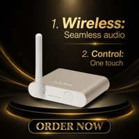 Récepteur audio Bluetooth 5.2 Qualcomm AptX à faible latence, adaptateur sans fil longue portée 30M, optique RCA NFC pour système stéréo domestique, TV, PC