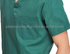 ملابس فضفاضة مناسبة للرجال أو النساء ، قميص علوي يتميز بجيب الصدر الأيسر ، <span class=keywords><strong>2</strong></span> جيوب رقعة ، أطقم زي سكرابز - Product Image 5