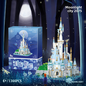 Serie <span class=keywords><strong>Città</strong></span> delle Fiabe Moonlight City Compatibile con Blocchi da Costruzione, Giocattolo Educativo per Bambini, Ornamento in Plastica ABS - Product Image 3