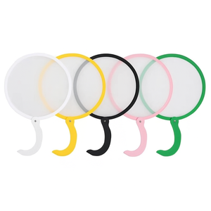 Mini ventilateur à main pliant coloré rond en plastique décoratif imprimé personnalisé plié ventilateur à main <span class=keywords><strong>Trail</strong></span> Ride - Product Image 4