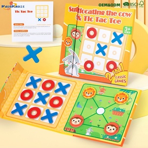 <span class=keywords><strong>Jeu</strong></span> de société interactif pour deux joueurs, <span class=keywords><strong>jeu</strong></span> de <span class=keywords><strong>labyrinthe</strong></span> d'animaux Tic-Tac-Toe, <span class=keywords><strong>jeu</strong></span> d'échecs éducatif pour enfants avec bataille parent-enfant pour les enfants - Product Image 1