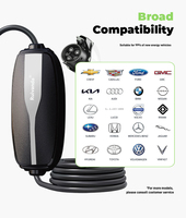 RUIVANDA Tragbare Level 2 Typ 1 EV-Ladestation 32A Einphasig 7KW US-Stecker 5M Kabel IP67 Neuzustand