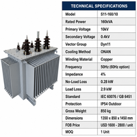 Wanbo-431 Wanbo S11 160kVA 3 Faz Yağlı Tip Güç Trafosu 10kV 0.4kV Dağıtım İçin