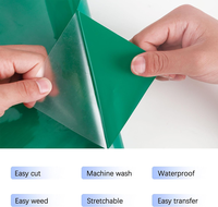 12 pouces * 20ft/Roll Vert HTV Qualité Flex Htv Rouleaux En Gros Htv Rouleaux Textil Vinil Film Tissu Pvc Transfert De Chaleur Vinyle