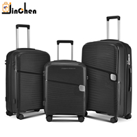 Valise de grande taille avec serrure TSA, valise à roulettes incassable, sac de voyage, valise à fermeture éclair en PP de 28 pouces, valise personnalisée de couleur bonbon