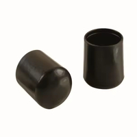 Embout de pied de meuble en vinyle noir de 5/8 pouce de hauteur |   Protection contre les rayures au sol pour chaises et tabourets |   Protection des sols et des surfaces
