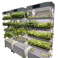 Système hydroponique NFT à LED contrôlé automatiquement HEZHOU HZ-IM3 pour légumes et fleurs - Écologique