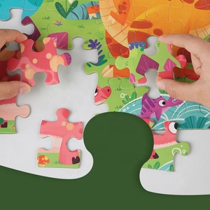 Set di 60 <span class=keywords><strong>Puzzle</strong></span> di Carta a Tema Cartone Animato per Bambini, Gioco Educativo con 6 Temi: Dinosauri/Spazio/Oceano/Pirati - Product Image 5