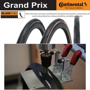Neumático de carretera alemán para <span class=keywords><strong>Continental</strong></span> <span class=keywords><strong>Grand</strong></span> Prix 700 * 28C/30C neumático exterior para bicicletas de carretera neumático de vacío ventilado - Product Image 2