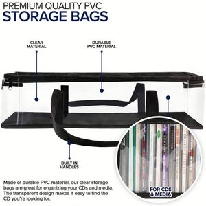 Sacs de rangement de nouvelle conception 2024, organisateur en tissu pliable pour la maison, CD, livres, magazines, fournitures multimédias - Product Image 5