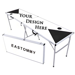 EASTOMMY <span class=keywords><strong>Table</strong></span> <span class=keywords><strong>de</strong></span> Pong <span class=keywords><strong>Pliable</strong></span> Complex Beer Pong <span class=keywords><strong>Table</strong></span> <span class=keywords><strong>de</strong></span> Jeu <span class=keywords><strong>de</strong></span> Boissons par EASTOMMY - Product Image 1