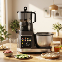 Robot culinaire professionnel HGM 3-en-1 : batteur sur socle, mixeur électrique pour pâtes, œufs, gâteaux, fruits et viande, et presse-agrumes