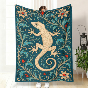 Couverture en flanelle à motifs floraux et animaux, couverture de sieste légère et résistante à la décoloration pour chambre à coucher et salon, impression personnalisée OEM OD 2 - Product Image 6
