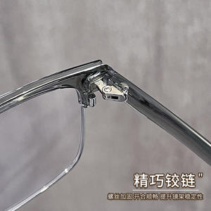 Lunettes de vue demi-cerclées ultra-légères Mirror One pour hommes, protection anti-lumière bleue, verres PC, vente en gros Danyang - Product Image 3