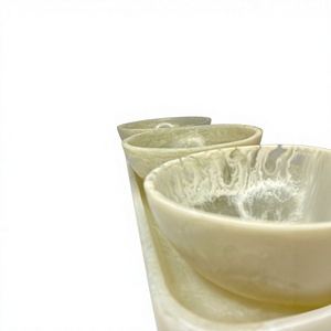 Handcrafted Luxury Resin Dry Fruit Serving Set Premium Epoxy Tray Bowls Angel Eco-Friendly Freezer Safe Gifting Decorative - Product Image 4