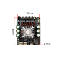 WUZHI AUDIO ZK- HT22 Type de plomb BT Module amplificateur de haut-parleur 2.1 canaux TDA7498E Tone Subwoofer 160WX2 + 220W Support APP
