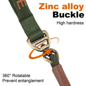 Tali kekang anjing tahan lama tali pemanjat gunung kualitas Premium tali penuntun kerah anjing kuat dan menarik anjing ukuran sedang besar - Product Image 2