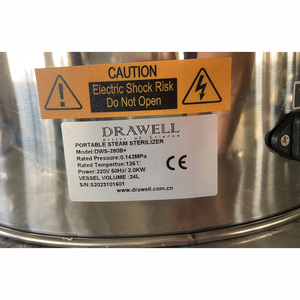 Autoclave Portátil Económico Serie DWS-280 de Drawell con Acero Inoxidable, Capacidad de 18L/24L y Calentamiento a Carbón - Product Image 4
