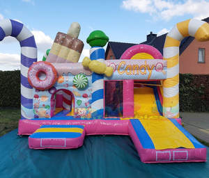 Château gonflable avec toboggan, château gonflable Castillo Hinchable, maison de rebond gonflable Candy - Product Image 1