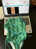 Maillot de bain une pièce enfant imprimé floral hawaïen pour petite fille maillot de bain tropical à fines bretelles résistant au chlore SPF + 50