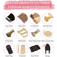 Extensions de cheveux queue de cheval pré-collées Amygirl Afro Kinky Curly Straight Stick, cheveux vierges Remy brésiliens Body/Wave Deep/Water Wave 100g