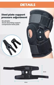 Genouillère <span class=keywords><strong>de</strong></span> compression réglable en néoprène pour la protection sportive (vente en gros) - Product Image 6