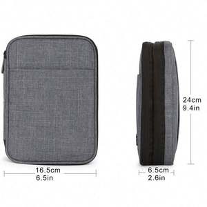 Échantillon gratuit en gros, organisateur électronique double couche, organisateur de câbles de voyage, sac organisateur - Product Image 4