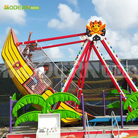Manège portable Mini Bateau Pirate stable pour attractions de fête foraine mobile