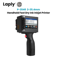 Printer Inkjet Genggam 2540 Ukuran 25.4 Cetak Cepat Kering Tinta Berbasis Air Label Tanggal Kode QR Barcode Kulit Lembaran Fleksibel