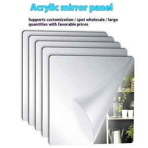 Miroir en acrylique doux auto-adhésif Patch Board Salle de bain Miroir de maquillage pour la maison Injection plastique Modling Type - Product Image 3