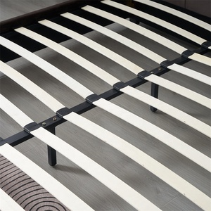 <span class=keywords><strong>Lit</strong></span> moderne de luxe en tissu capitonné avec rangement, taille Queen/King, durable, capitonné à boutons, mobilier doux, cadre en bois - Product Image 6