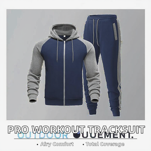 Ensemble de survêtement en molleton respirant pour homme, nouveau design 2025, haute qualité, écologique, uni, pour l'hiver et l'été, ensembles OEM - Product Image 2