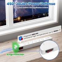 PD20W Tip C Hızlı Şarjlı Uzatma Prizi 6 ABD AC Prizli 2 USB A Girişli ETL Sertifikalı Ofis/Genel Kullanım İçin