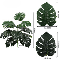 Vente en gros, feuilles artificielles de haute qualité, toucher réel, feuilles artificielles, plantes vertes, feuilles de laurier