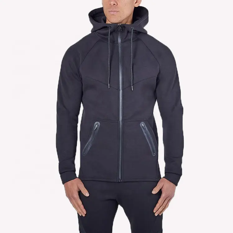 Custom tech fleece sweat suits two piece hoodie and jogger set men tracksuit wholesale