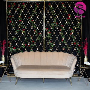 Party Decoration Furniture Stainless Steel <strong>Candle</strong> Wall Backdrop for <strong>Mehndi</strong> Indian Wedding - Product Image 6