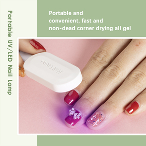 Snrqi OEM F2 Salon Máy Sấy 6W 365 + 405nm Nguồn Kép Đèn Mini Trắng Biểu Tượng Tùy Chỉnh Tái Chế Nhựa UV LED Nail Chữa Thiết Bị - Product Image 3