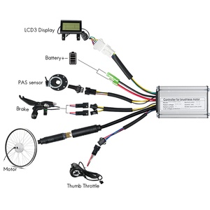 Controlador de Bicicleta Eléctrica KT 15A, sin Escobillas e Impermeable, con Motor de 36V/48V, Piezas de Aluminio para Bicicleta Eléctrica - Product Image 1