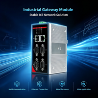 Gateway Modbus RS232/485 a Ethernet, Montaje en Riel DIN, Convertidor TCP/RTU, Industrial, para Fábrica Inteligente e IIoT