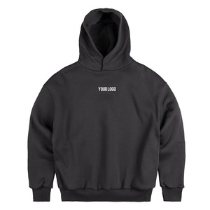 Sweat-shirt à capuche en molleton 100% coton de haute qualité pour homme, chemise de course chaude d'automne avec poche, design respirant et coupe-vent - Product Image 2