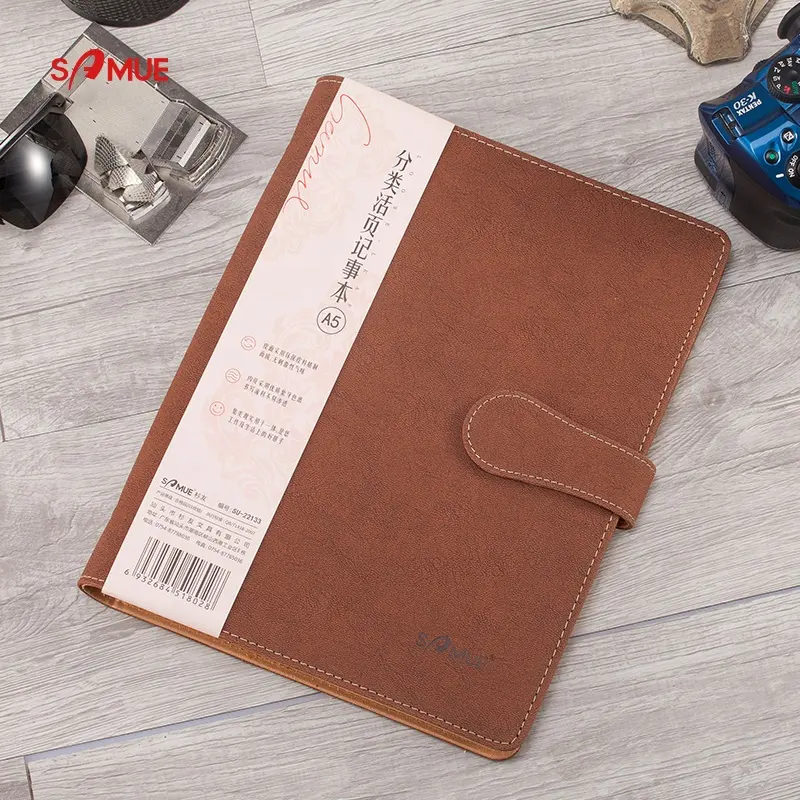 A5 custom printed spiral notebook with colored index tab divider