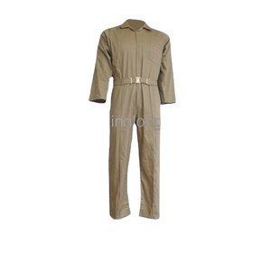 Work <strong>Overalls</strong> Reflective Strips Cotton Poly Coverall <strong>Waterproof</strong> Oil Resistant Flame Retardant Factory Farm Safety Work Uniform - Product Image 3