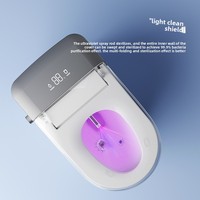 Toilettes intelligentes entièrement automatiques Commande vocale Multi-fonctionnelle Électrique Ménage Chauffage instantané Bidet Intégré S-Trap pour